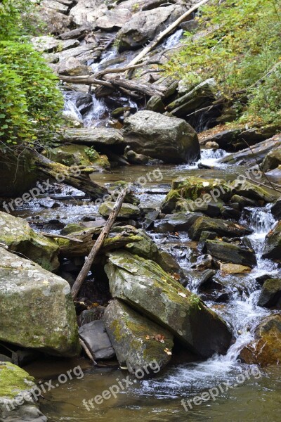 Anna Ruby Falls Creek Helen Georgia Forest