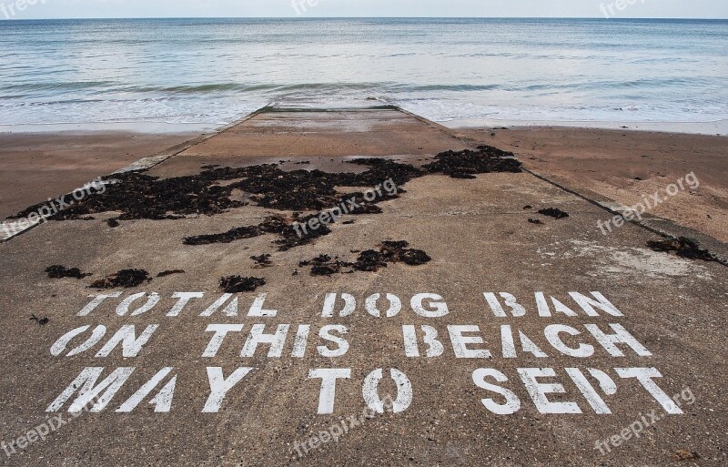 Dog Ban Beach Hygiene Stop