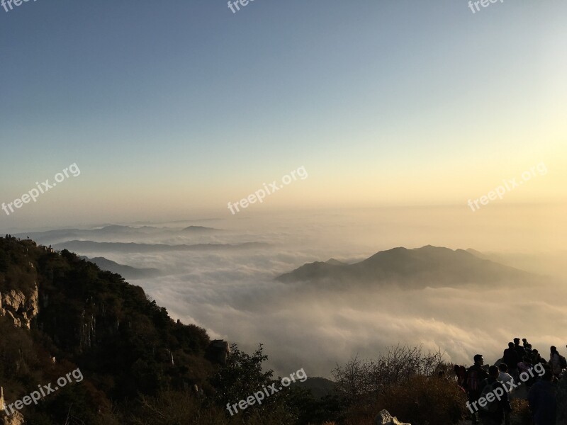 The Scenery Taishan Mountain Shandong Free Photos