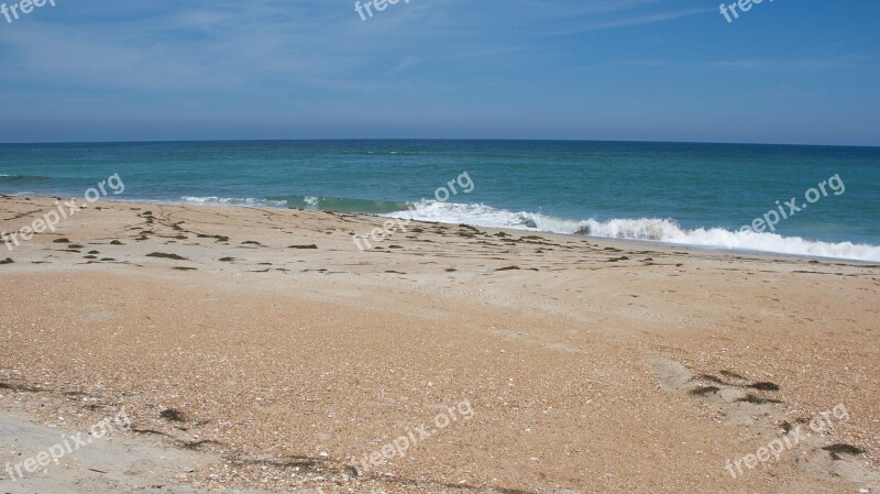 Seashore Waves Beach Sand Surf