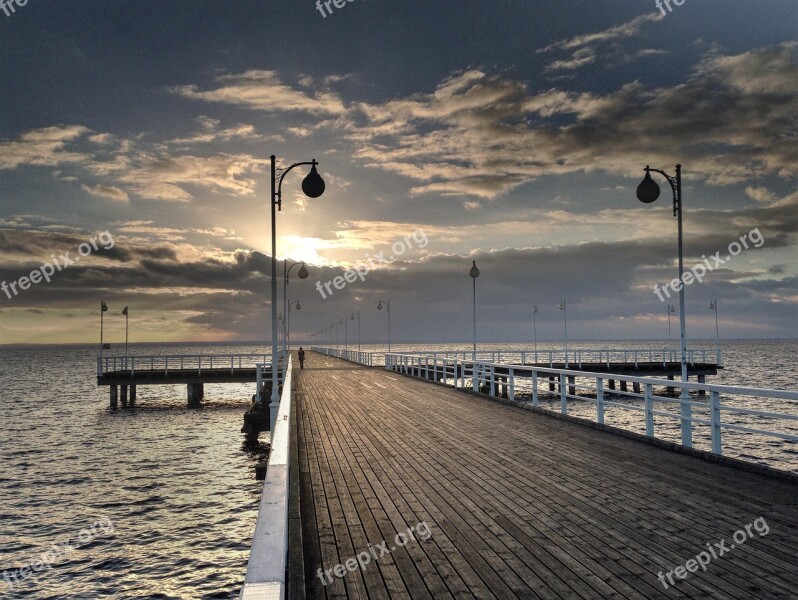 West The Coast Sea The Pier The Baltic Sea