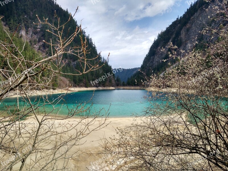 Jiuzhaigou The Scenery Tourism Lake Mountain