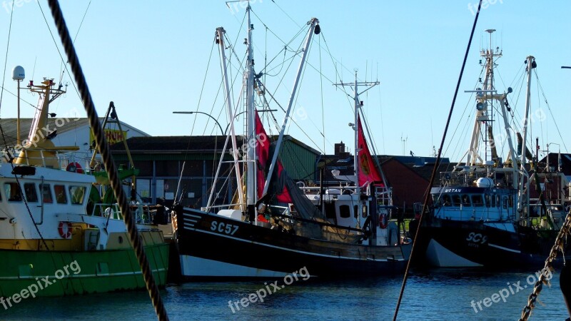 Cutter Fishing Maritime Elbe Water