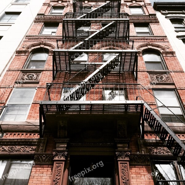 Fire Escape Walkup New York City Apartment