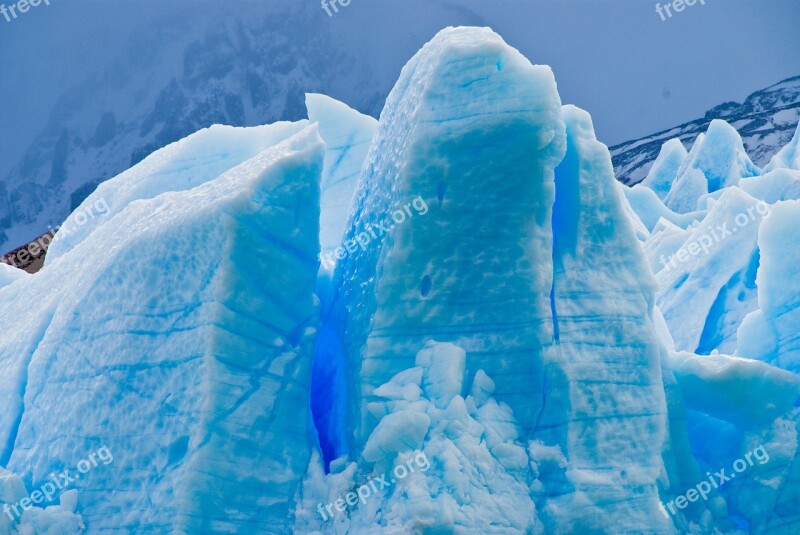 Glacier Patagonia Ice Nature Torres Del Paine