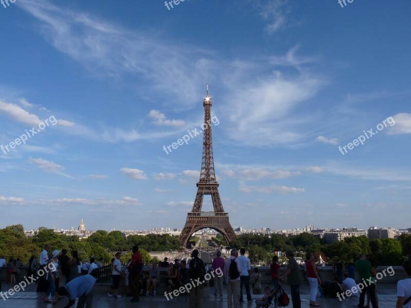 Paris Eiffel Tower France Attraction Landmark