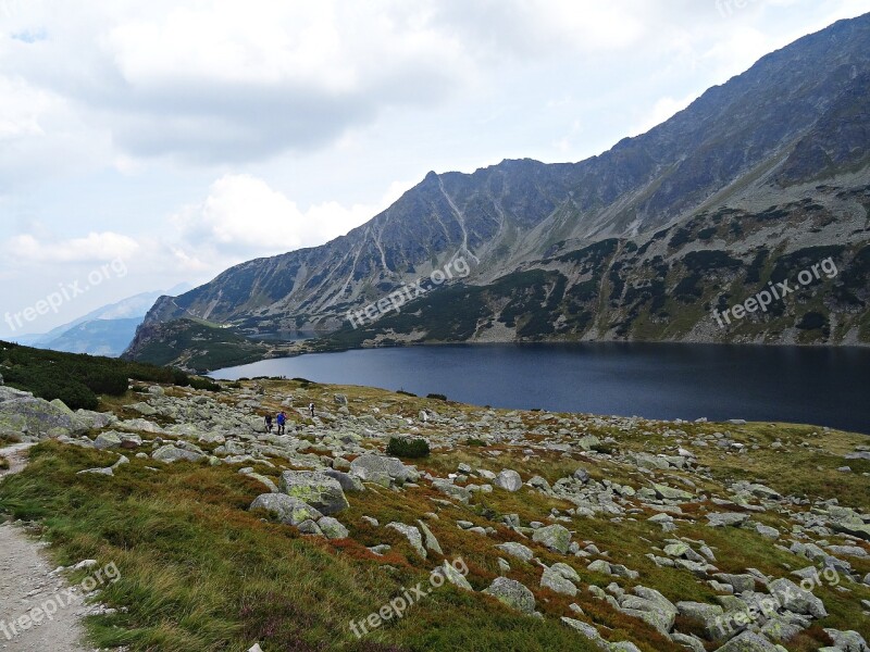 Landscape Mountains Lake Pond Nature