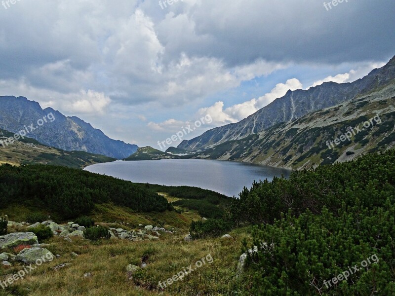 Landscape Mountains Lake Pond Nature