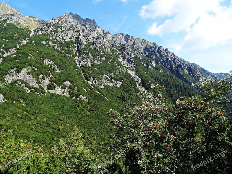 Landscape Mountains Nature Tatry Top View