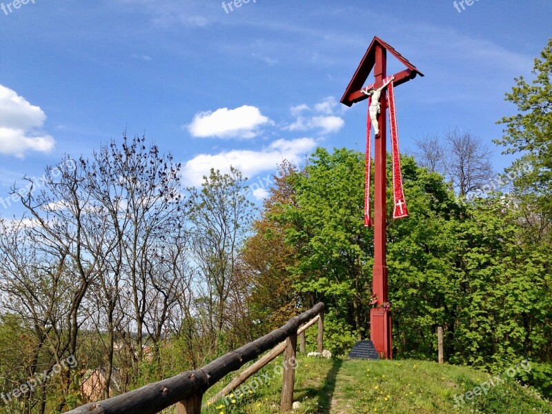 Cross Iłża Poland Tourism View