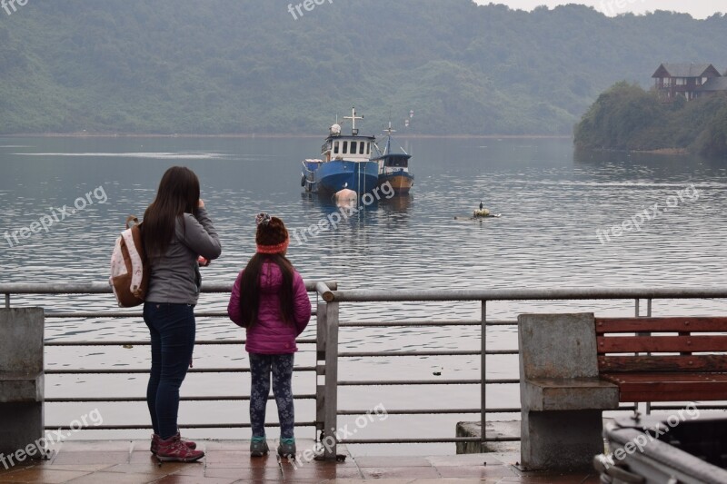 Puerto Montt Cove Angelmo Chile Embankment