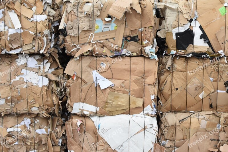 Cardboard Recycle Recycling Bale Cardboard Cardboard Bale