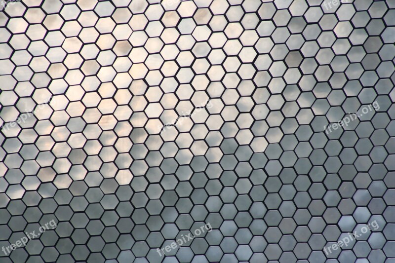 Hexagon Texture Metal Mexico Grating