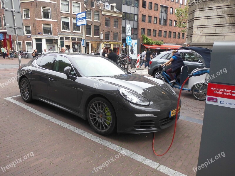 Electric Car Porsche Save Energy Power Supply Phase Drive