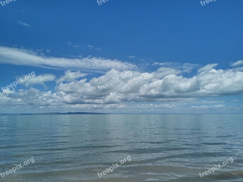 Qinghai Lake Dark Horse Township West Town Landscape Cloud