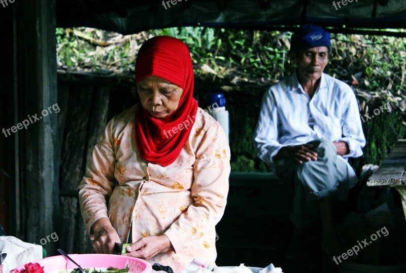 Cooking Preparing Senior People Family