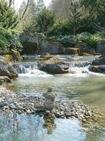 Water Stones Japan Garden Pond Garden