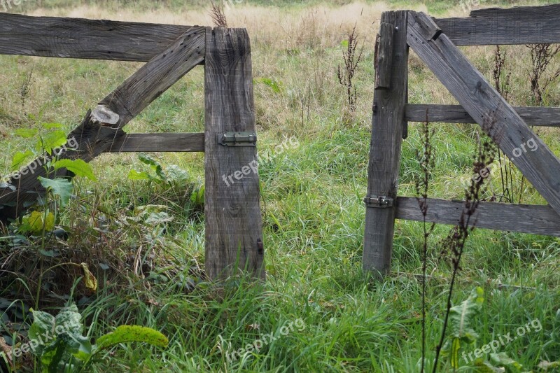 Goal Wooden Gate Input Wood Old