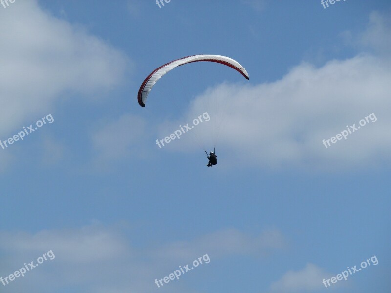 Sky Clouds Paragliding Slope Glider