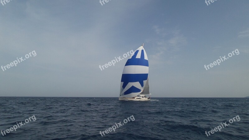 Boat Sail Sea Ocean Water