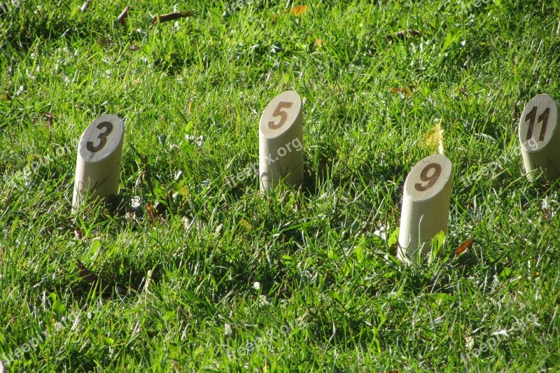 Bowling Game Outside Outdoor Grass