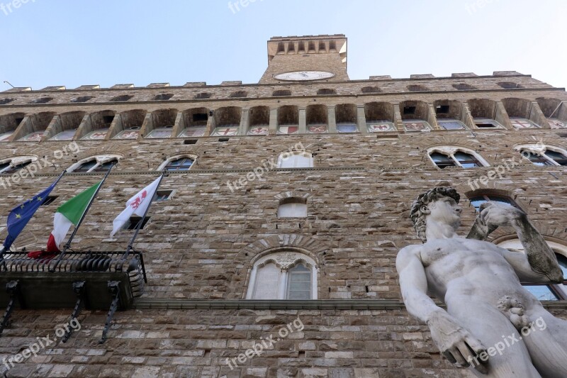 Italy Building Government David Statue