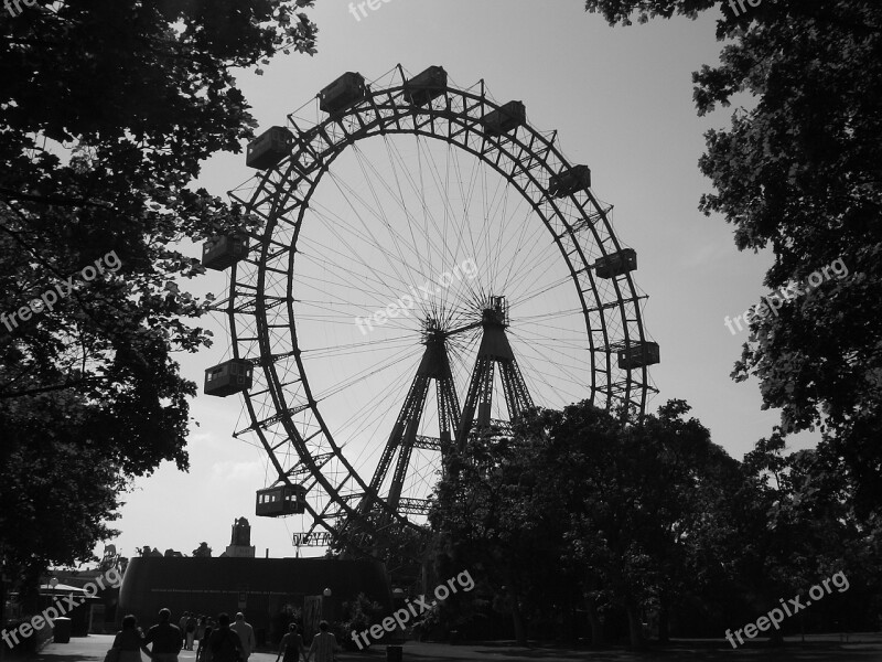 Riesenrad Vienna Funfair Amusement Parks Romantic