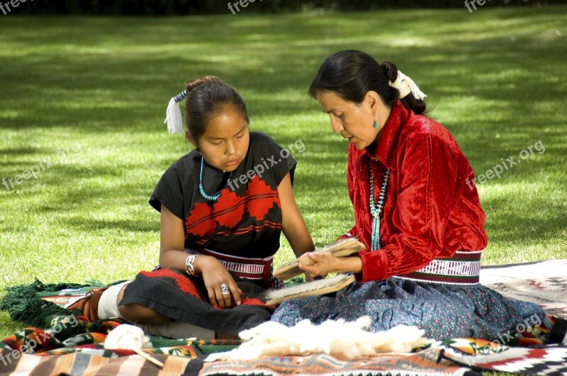 Navajo Elder Elderly American Female