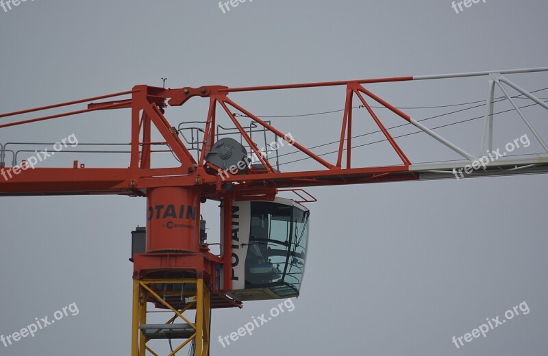 Crane Site Work Building Lifting