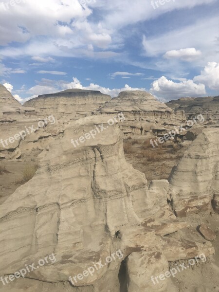 The White Place Badlands New Mexico Free Photos