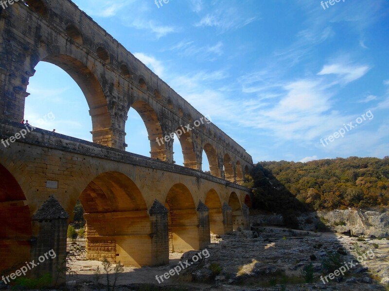 South France France Mouse Du Garde Bridge Architecture