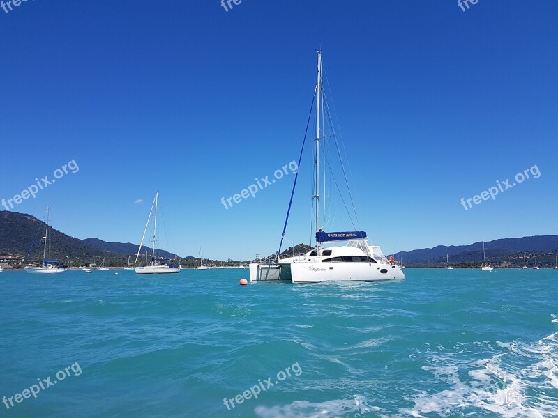 Marina Harbour Ocean Whitsundays Travel