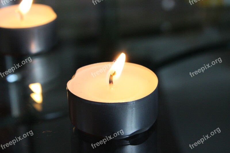 Candles Lights Burn Romantic Atmospheric