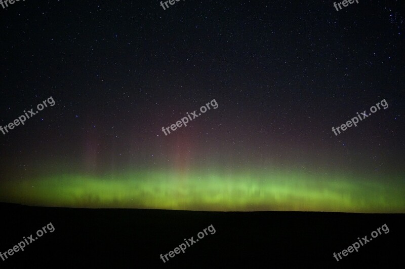 Aurora Borealis Northern Lights Sky Night Landscape