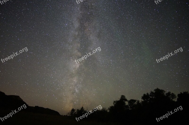 Milky Way Stars Sky Night Dark