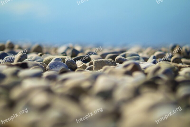 Beach Pebble Stones Water Nature