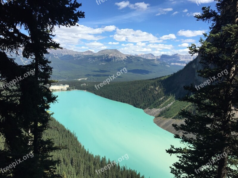 Lake Canada Alberta Water Scenic