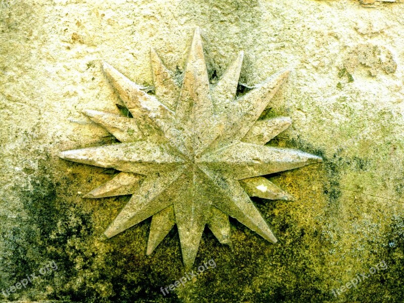 Star Stone Old Fountain Mystical