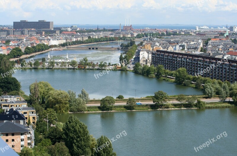 Copenhagen View City Denmark Hust Up