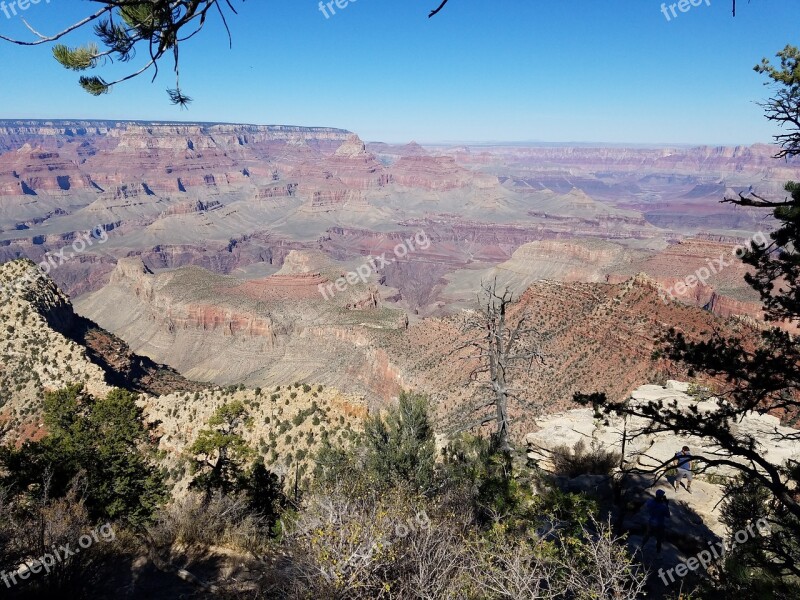 Outdoors View Grand Canyon Nature Landscape