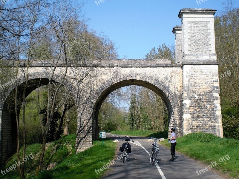 Overpass Arc Road France Bicycle