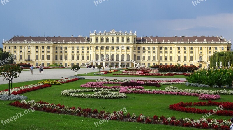 Schönbrunn Palace Schlossgarten Vienna Park Free Photos