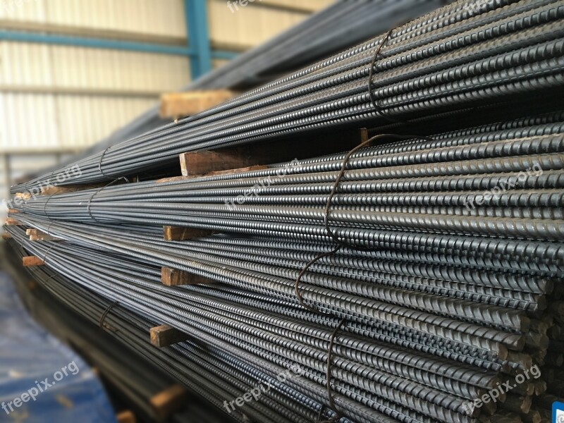 Steel Construction Steel Bar Rebar Steel Free Photos