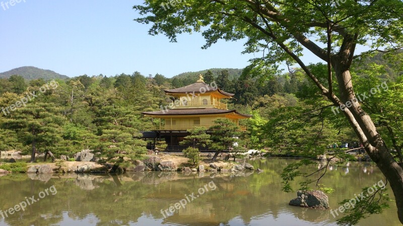 Kyoto Kinkaku Ji Temple Japan Japanese Style