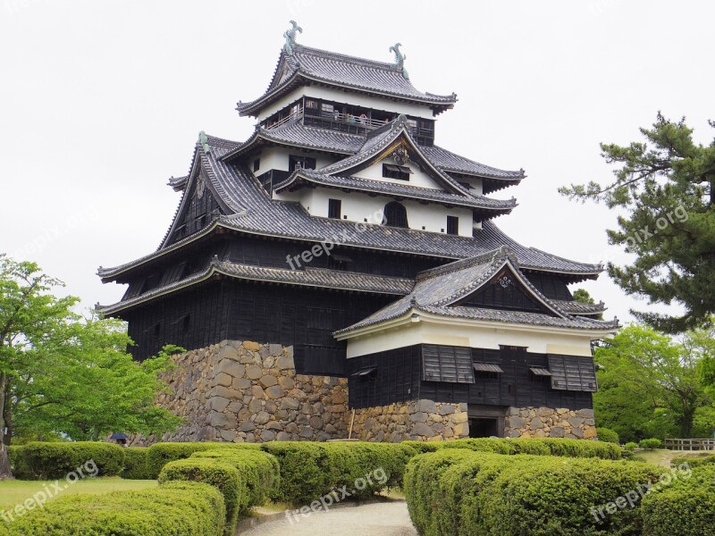 Castle Of Japan Matsue Castle Castle Shimane Building