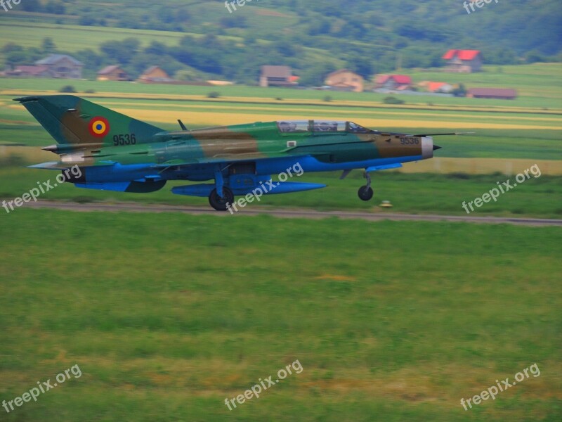 Mig 21 Lancer Plane Rocket Camouflage Army