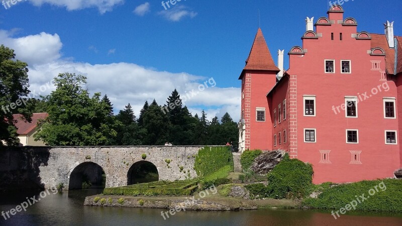 Red Castle Architecture Czech Travel