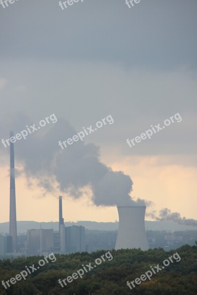 Power Plant Current Manufacturing Pollution Smoke