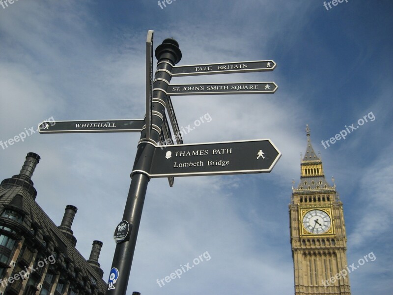 Addresses London Big Ben Clock Buildings