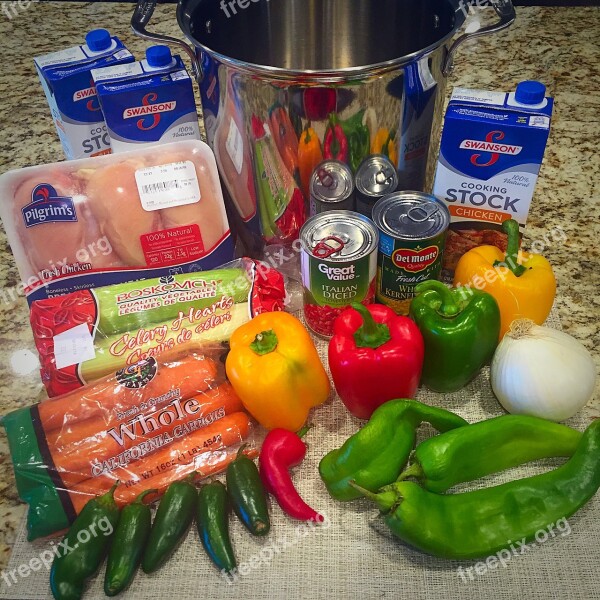 Peppers Ingredients Cooking Food Healthy